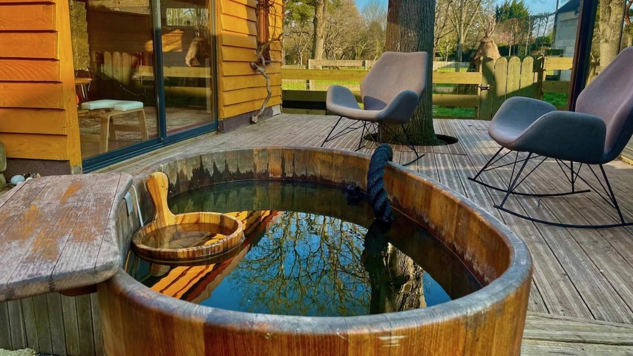 O Et Terre, Gite Ressourcement Bains Spa Cryo Sauna Et Foret Dormelles Esterno foto